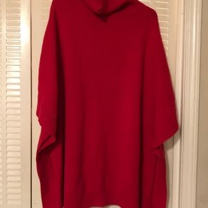 Red cowl neck sweater (black label)
